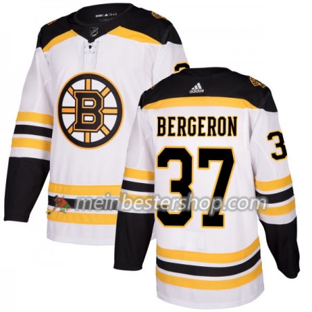 Boston Bruins Patrice Bergeron 37 Adidas 2017-2018 Weiß Trikot Authentic - Herren Boston Bruins Patrice Bergeron 37 Adidas 2017-2018 Weiß Trikot Authentic - Herren